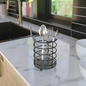 Resim Teknotel Tezgah Üstü Yuvarlak Kaşıklık Mat Siyah MG069 