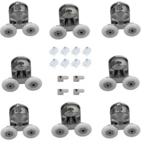 Resim CetKing Duşakabin Tekerlek Seti Metal Gövde 22MM Teker Çaplı Rulmanlı Orijinal Takım 