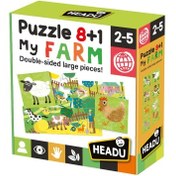 Resim Headu 8+1 Çift Taraflı Çiftlik Puzzle 