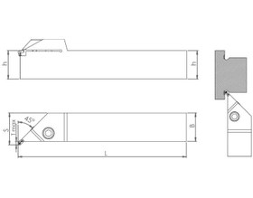 Resim KRLY BDRT-R/L-MRMN 45° (KRLY) Dış Çap Kanal Kalemi 