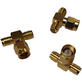 Resim SMA T Konnektör Erkek Dişi Dişi 