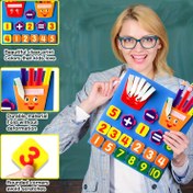 Resim AOUDAI Gençlerin Sayı Öğrenme Felt Tahtası - Renkli Anaokulu Matematik Sayma Oyuncağı İşlemler Malzemeleri ile, Gençler için Eğitici Sayma Cihazı, Yeni Yıl, Başkan Günü, Bağımsızlık Günü, İşçi Günü, Kolomb Günü, Şükran Günü, Noel Hediyeleri, Eğitici Aracı | Etkileşimli Öğrenme | Dayanıklı Öğrenme Malzemesi, Gençler için Eğitici Oyuncak 