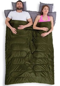 Resim EFSANE KAMP - Çift Kişilik Uyku Tulumu 2 Yastık Hediyeli - Yeşil 