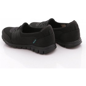 Resim King Paolo Z6104 Kadın Keten Comfort Babet Ayakkabı Nut Sy-sindy Siyah 