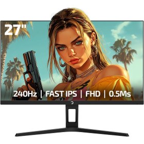 Resim Gamepower Kaze T20 27″ 240Hz 0.5ms Fhd Fast IPS 2X2W Speaker Gaming Monitör (Sıfır Ölü Piksel Garantili) 