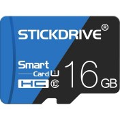 Resim Stickdrive 16GB Yüksek Hızlı U1 Mavi ve Siyah Tf (Mikro Sd) Hafıza Kartı(Yurt Dışından) 