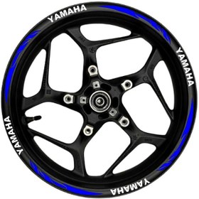 Resim Yamaha Beyaz Yazılı Mavi Reflektif Pençe Şeritli 002 