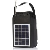 Resim Nns Güneş Enerjili Radyo Taşınabilir Bluetooth Hoparlör Nns NS-S119S 