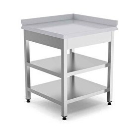 Resim Empero EMP.KTTA.6060-L Köşe Tezgahı Alt-Ara Raflı Sol 60x60x85 CM 