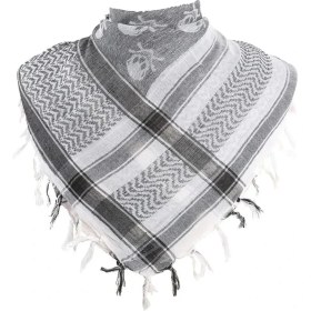 Resim Chaoduo Shop Beyaz Siyah Stil Tek Boyut Taktik Shemagh Arap Çölü Şal Eşarp Isıtıcı Kapak Rüzgar Geçirmez Askeri Açık Kamp Kış Kalın Eşarp Pamuklu Erkek Kadın (Yurt Dışından) 