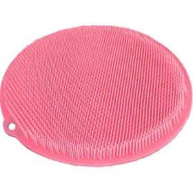 Resim Yuvarlak Vantuzlu Banyo Sırt Kese Matı 26 cm (5389) 