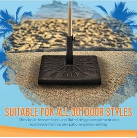 Resim Umbrella Nu6891 19 Kg Reçine Şemsiye Tabanı, Bronz Abanoz 