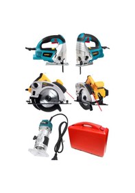 Resim Staxx Power STX3PFD 3'lü Mak Seti Daire Testere + Dekupaj +Freze 