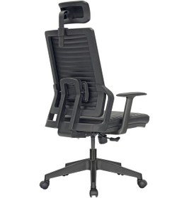 Resim Uzayofismobilyaları Uzay Ofis Riva Bel Destekli Müdür Koltuğu - Siyah 