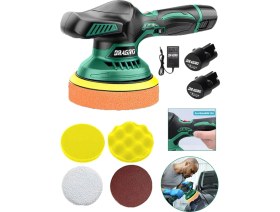 Resim Dragro Alman 598 Vf Orbital Devirli Kömürsüz Akülü Araç - Parke - Mermer - Ahşap Polisaj Cila Makinesi 