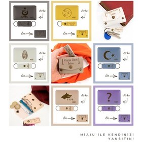 Resim Miaju Gök Mavi, Aşk, Sevgi, Huzurun Buluştuğu Nokta, Minimalist, İsme Özel Cüzdan Ve Anahtarlık Takım Gök Mavi Açık Mavi 
