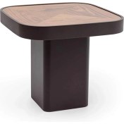 Resim Platinum Yan Sehpa | Servis Sehpası | MDF | Kahverengi 