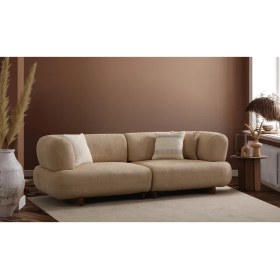 Resim Cadde Yıldız Brown Kanepe - Üçlü - Premium 