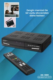 Resim Goldmaster HD-1080 Pvr Dijital Uydu Alıcısı 1080p Yüksek Çözünürlük ve Çoklu Bağlantı Seçenekleri 