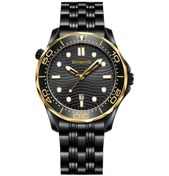 Resim Sones Fngeen 4006 Erkek Trend Su Geçirmez Kuvars Saat Siyah Çelik Beyaz Yüzey 