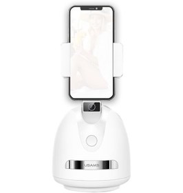 Resim Usams US-ZB239 Smart 360° Yüz ve Vucut Takipli Şarjlı Yapay Zeka Destekli Canlı Yayın Telefon Gimbal 