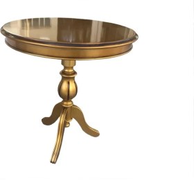 Resim Bengi Ticaret Fiskos Baba Ayak Model Parlak Ihlamur Ağacı Ayak Parlak Gold Mdf Tabla Kutuda Sevk El Yapım 