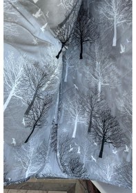 Resim Çift Kişilik Çok Amaçlı Pike, Yazlık Pike, Desenli Pike, Yatak Örtüsü 195x220cm Gri 