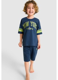 Resim U.s. Polo Assn. Erkek Çocuk Koyu İndigo Pijama Takım 50326860-vr089 