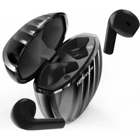 Resim HiFuture FlyBuds3 Kablosuz Bluetooth 5.3 IPX5 Su Geçirmez ENC Çevresel Gürültü Engelleme 4 Mikrofonlu TWS Kulak İçi Kulaklık Siyah 