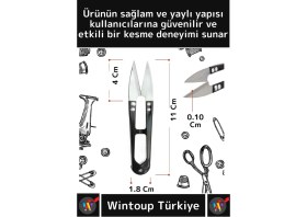 Resim Wintoup Dayanıklı Paslanmaz Çelik Pratik Kamp Doğa Balık Yaylı Keskin Balıkçı İp Kesme Makası 