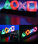 Resim Midday Playstation'ın Yanına Veya Masanıza Renk Katıcak Rgb Işıklı Kablosuz Dekoratif Renkli Ps Led Işık 