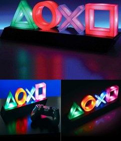 Resim Midday Playstation'ın Yanına Veya Masanıza Renk Katıcak Rgb Işıklı Kablosuz Dekoratif Renkli Ps Led Işık 