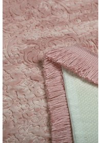 Resim Nova Pembe 100x200 Cm Büyük Ebat Banyo Paspası Kaymaz Peluş Pembe 