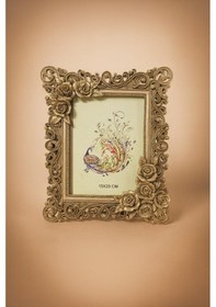 Resim Dekoratif Resim Çerçevesi Gül Motifli Gülşah Çerçeve 15x20 Cm Vizon 