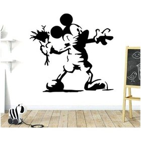Resim Mickey Mouse Anime Duvar Çıkartması Çıkarılabilir Duvar Kağıdı Ev Dekorasyonu Çok Renkli 