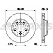 Resim ON FREN DISK AYNASI SOL HAVALI AUDI Q7 PORSCHE CAYENNE PANAMERA TOUAREG 02> 