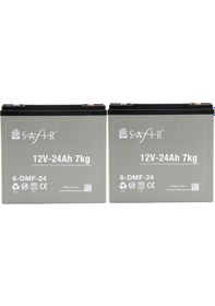 Resim Safir 12 V - 24 Ah Grafen Jel Akü 2'li Set 