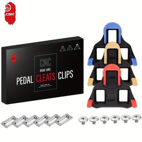 Resim CNC Bisiklet Pedalları Cleat, SH12 SH11 SH10 SPD Yol Bisikleti Pedalları Cleats 