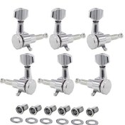 Resim Gajeena Fender Stratocaster Telecaster Elektro Gitar İçin 3 Sol 3 Sağ Klempan, Metal Alaşımlı, Krom Kaplama, Doğru Ve Sabit Akort Sağlar Mx0305d 6 Adet 