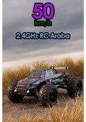 Resim 50 Km Hız Yapan Metal İç Aksam Rc Araba 2.4ghz Şarjlı Uzaktan Kumandalı Araba Karışık 