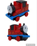Resim Thomas Tren Sesli Müzikli Işıklı Sürtmeli Thomas Tren 12x8cm. Kırmızı 