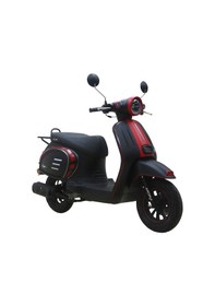 Resim Arora Super 50 CC Scooter Motosiklet Siyah Kırmızı 