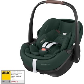 Resim Maxi-Cosi Pebble 360 Pro SlideTech Tam Yatabilen 0-13 Kg Ana Kucağı ve Oto Koltuğu Twillic Green 