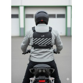 Resim Motoanl Motosiklet ve Bisiklet Çok Cepli Yelek Tipli Göğüs Çanta Lüx Motor Çantası Yeni 