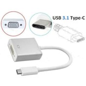 Resim Oem Usb Type-C To Vga Çevirici Dönüştürücü Kablo 