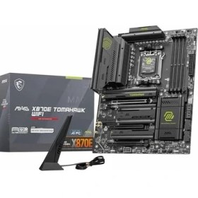 Resim Msı Mag X870E Tomahawk Wıfı Anakart, Atx - Amd Ryzen 9000/8000 / 7000 Işlemcileri, AM5-80A Sps Vrm, Ddr5 Bellek Arttırma 8400+ Mt/s (Oc), Pcıe 5.0 X16, M.2 Gen5, Wi-Fi 7, 5g Lan'ı Destekler 