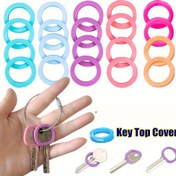 Resim Silikon Esnek Anahtar Kapları, Uygun Anahtar Koruyucuları, Anahtar Etiketi Kapakları, Anahtar Zincirinizi Kolayca Tanıyın, Cadılar Bayramı, Noel 