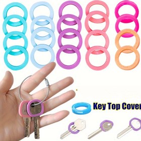Resim Silikon Esnek Anahtar Kapları, Uygun Anahtar Koruyucuları, Anahtar Etiketi Kapakları, Anahtar Zincirinizi Kolayca Tanıyın, Cadılar Bayramı, Noel 