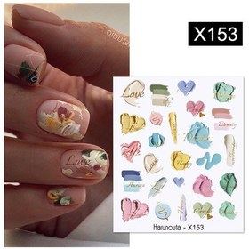 Resim Su Transferli Nail Art Sticker X153 55344-8 