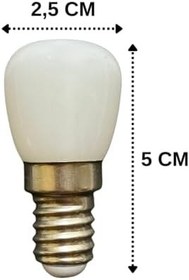 Resim Heka 2W (14W) 3000K E14 Dim Edilebilir LED Mini Ampul, 3 Adet 